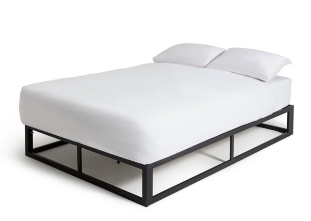 Argos Home Platform Small Double Metal Bed Frame - Black - image 1