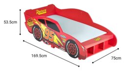 Disney Lightning McQueen Toddler Bed - Red - thumbnail 2