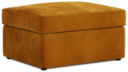 Jay-Be Velvet Footstool Chair Bed - Gold - thumbnail 1