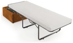 Jay-Be Velvet Footstool Chair Bed - Gold - thumbnail 2