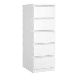 Furniture To Go Naia 5 Drawers Chest - White - thumbnail 2