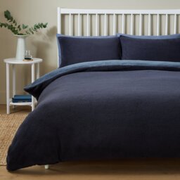 Argos Home Double Sided Fleece Blue Bedding Set - Single