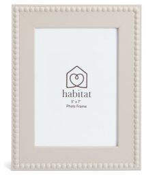 """Habitat Beaded Grey Wooden Picture Frame - 5x7""""""" - thumbnail 2