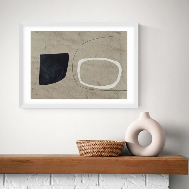 East End Prints Comfort White Frame Art Print - A2 - image 1