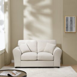 Argos Home Harry Chenille 2 Seater Sofa - Natural