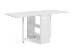 Argos Home Toby Folding 4 - 6 Seater Dining Table - White - thumbnail 1