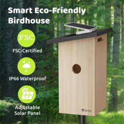 Birdfy Ebony Lite Smart Bird House with Camera - thumbnail 2