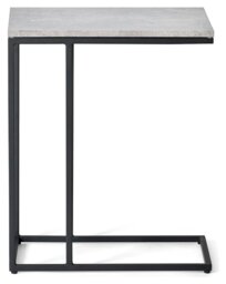 Julian Bowen Staten Side Table - Black & Grey