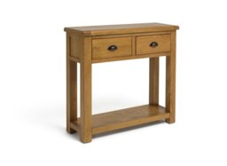 Argos Home Kent 2 Drawer Oak Console Table - Natural - thumbnail 2