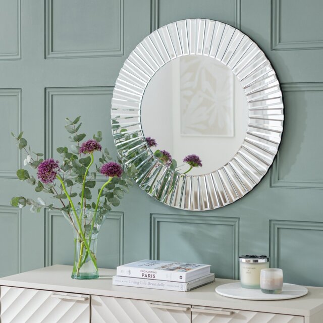 Argos Home Mosaic Frame Round Wall Mirror - 70x70cm - image 1
