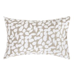 Argos Home Polycotton Floral Leaf Beige Pillowcase - thumbnail 1