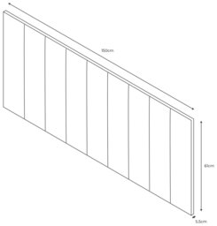 Argos Home Bircham Fabric Kingesize Headboard - Natural - thumbnail 2