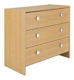 Argos Home Seville 3 Drawer Chest of Drawers - Oak Effect - thumbnail 1