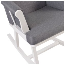 KUB Haldon Rocking Nursing Chair - White - thumbnail 2