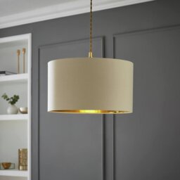 ValueLights Reni Cream Easy Fit Lampshade - 45cm - thumbnail 1