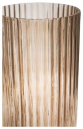 Ivyline Daphne Ribbed Glass Vase - Apricot - thumbnail 2