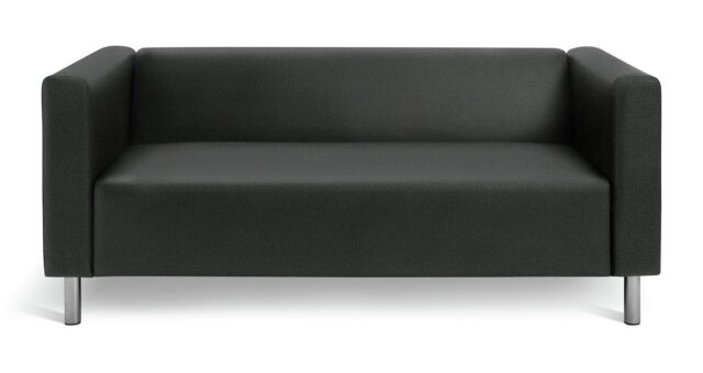 Argos Home Moda Fabric 3 Seater Sofa - Black - image 1