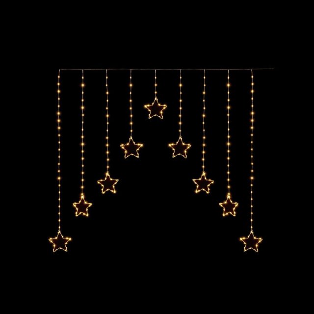 Premier Decorations Warm White Star Christmas Window Lights