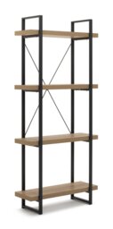 Argos Home Loft Living Tall Steel Bookcase - Oak