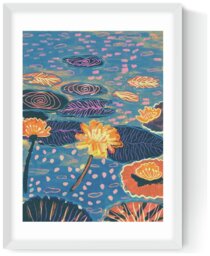 East End Prints Magic Pond White Frame Art Print - A2 - thumbnail 2