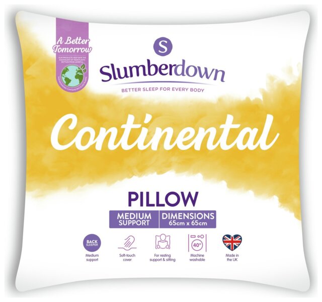Slumberdown Continental Square Medium Pillow - image 1