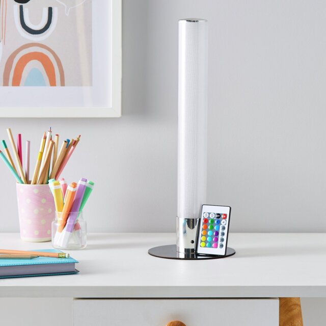 Glow Kids Shimmer LED Cylinder Table Lamp - Multicoloured - image 1