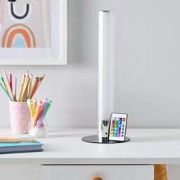 Glow Kids Shimmer LED Cylinder Table Lamp - Multicoloured