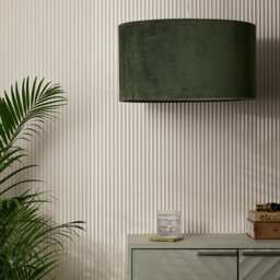 Habitat Green Velvet Easy Fit Lampshade - 49cm
