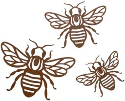 Habitat Bee Metal Garden Wall Art