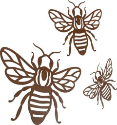 Habitat Bee Metal Garden Wall Art - thumbnail 2