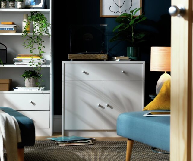 Argos Home Maine 2 Door 1 Drawer Sideboard - Grey - image 1