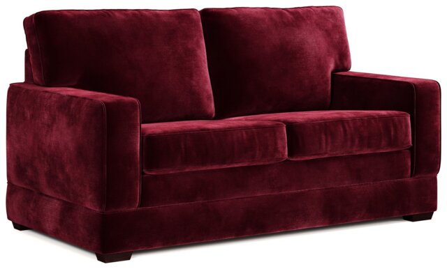 Jay-Be Urban Velvet 2 Seater Sofa Bed - Burgundy - image 1