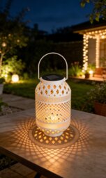 Home Solar White Lantern - thumbnail 1