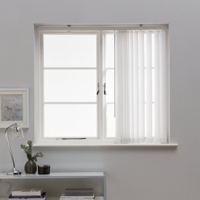 Argos Home White Vertical Blind - 120cm - image 1