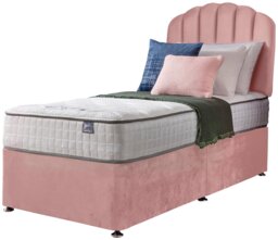 Silentnight Middleton Single Memory Divan Bed - Pink - thumbnail 2