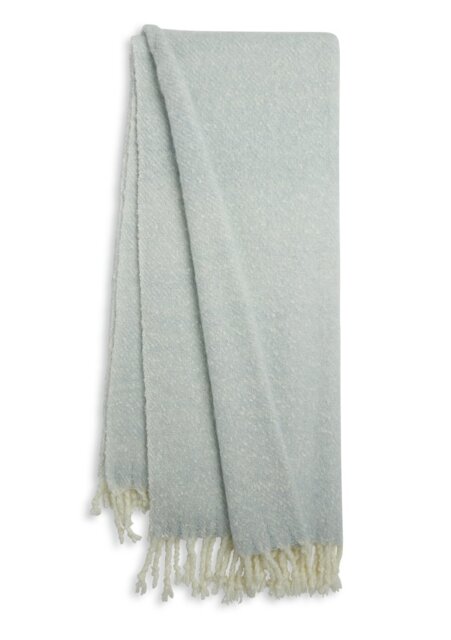 Habitat Woven Brushed Throw - Blue - 125x150cm - image 1