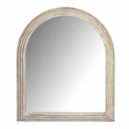 Habitat Brown Wooden Arch Wall Mirror - 90x77cm - thumbnail 1