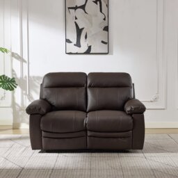 Argos Home New Paolo 2 Seater Manual Recliner Sofa-Chocolate - thumbnail 2