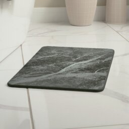 Addis Diatomite Anti Bacterial Marble Bath Mat - Grey - thumbnail 2