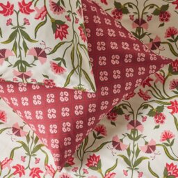 Argos Home Cotton Floral Trail White Bedding Set - King size - thumbnail 2