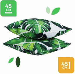 Streetwize Garden Banana Leaf Chair Cushion - Pack of 2 - thumbnail 2