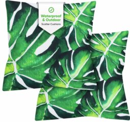 Streetwize Garden Banana Leaf Chair Cushion - Pack of 2 - thumbnail 1