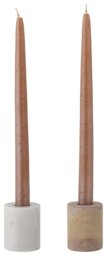 Bloomingville Lavina Set of 2 Marble Candle Holder - thumbnail 2
