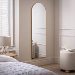Habitat Gold Effect Full Length Arch Wall Mirror - 150x50cm - thumbnail 1