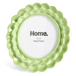 """Argos Home Scallop Green Resin Picture Frame - 4x4""""""" - thumbnail 2