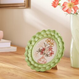"""Argos Home Scallop Green Resin Picture Frame - 4x4""""""" - thumbnail 1