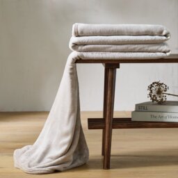 Argos Home Large Fleece Throw - Taupe - 220x200cm