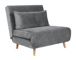 Habitat Roma Single Fabric Chairbed - Grey - thumbnail 1