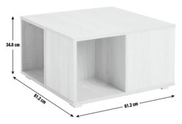 Argos Home Squares Coffee Table - White - thumbnail 2