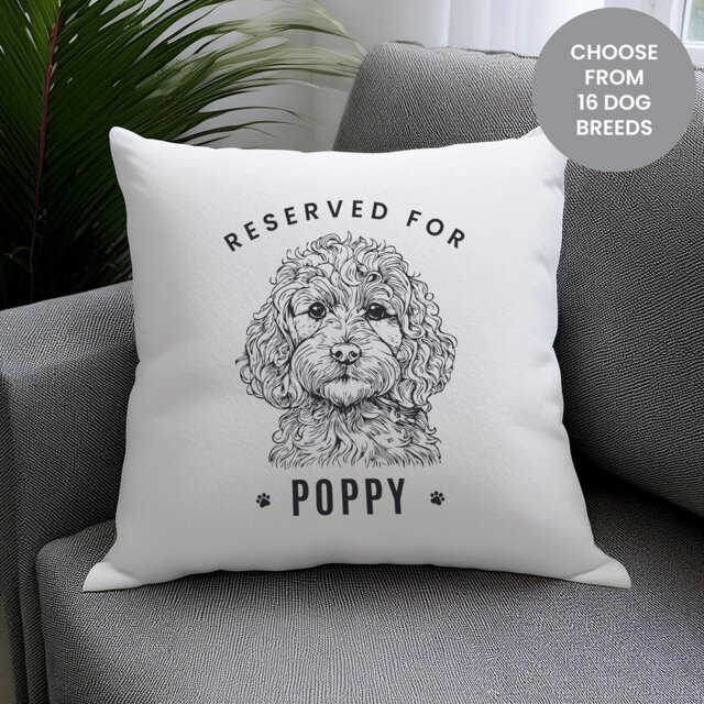 Personalised Message Dog Breed Cushion - image 1